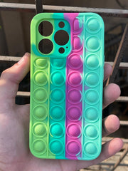 iPhone "13 Pro" Fidget Stress Release Pop-Up Case - Dark Green