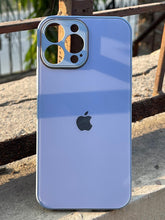 iPhone "13 Pro Max" Tempered Glass "Chrome" Case - Blue