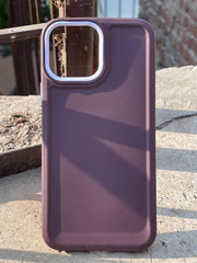 iPhone "13 Pro Max" Silicone "Camera Ring Retractable" Case - Purple