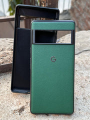 Google Pixel "6 Pro" Premium Leather Texture Case - Green