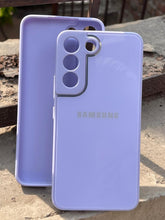 Samsung Galaxy "S22" Tempered Glass "Chrome" Case - Purple