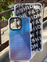 iPhone "14 Pro" Rainbow Translucent Case - Blue