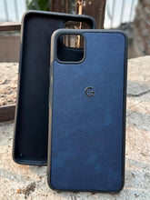 Google Pixel "4XL" Premium Leather Texture Case - Blue
