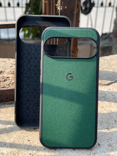 Google Pixel "9 Pro" Premium Leather Texture Case - Green