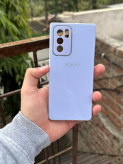 Oppo "Reno 6 Pro" Tempered Glass "Chrome" Case - Purple