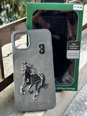 iPhone "11 Pro Max" Polo Embroidered Case - Dark Gray