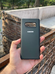 Samsung Galaxy "Note 8" Leather Texture Case "Chrome Logo" - Green