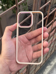 iPhone "13 Pro" Q-Series Premium Transparent "Ultra Hybrid" Case - Rose Gold