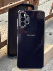 Samsung Galaxy "A13" Tempered Glass "Chrome" Case - Black