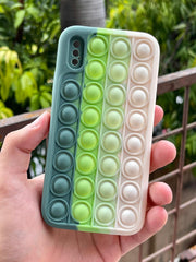 iPhone "X/XS" Fidget Stress Release Pop-Up Case - Green