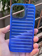 iPhone "13 Pro" Translucent Jump Style Silicone Case - Navy Blue