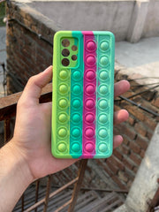 Samsung Galaxy "A72" Fidget Stress Release Pop-Up Case - Multi Green