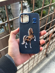 iPhone "13/14" Polo Embroidered Case - Blue