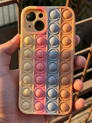 iPhone "13" Fidget Stress Release Pop-Up Case - Brown