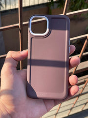 iPhone "13/14" Silicone "Camera Ring Retractable" Case - Purple