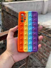 Samsung Galaxy "A72" Fidget Stress Release Pop-Up Case - Red & Purple