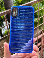 iPhone "X/XS" Translucent Jump Style Silicone Case - Navy Blue