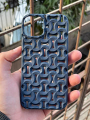 iPhone "13/14" Premium Silicone "Heat Dissipation" Case - Dark blue