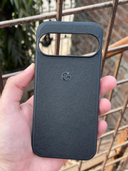Google Pixel "9" Premium Leather Texture Case - Black