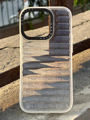 iPhone "14 Pro" Translucent Jump Style Silicone Case - White