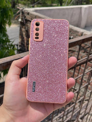 Vivo "Y20" Glitter Sparkle Case - Pink