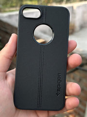 iPhone "7/8" Spigen Premium Woven Stitched Case - Black