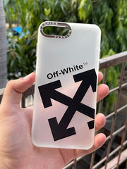 iPhone "7/8 Plus" Premium Matte "OFFWHITE" Case - White