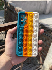 Samsung Galaxy "A52/A52s" Fidget Stress Release Pop-Up Case - Blue & Orange