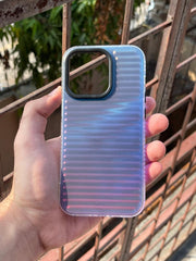 iPhone "14 Pro" Rainbow Translucent Case - Blue