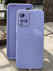 Vivo "Y33S/Y21" Tempered Glass "Chrome" Case - Purple