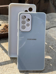 Samsung Galaxy "A33" Tempered Glass "Chrome" Case - Gray