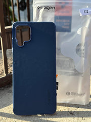 Samsung Galaxy "A12" Spigen Rugged Texture Case - Blue