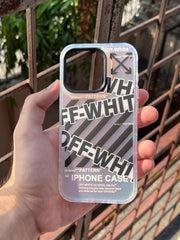 iPhone "14 Pro" Rainbow Translucent Shade Matte Case - OFFWHITE