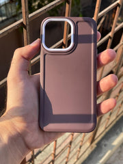 iPhone "13 Pro" Silicone "Camera Ring Retractable" Case - Purple