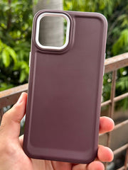 iPhone "12 Pro Max" Silicone "Camera Ring Retractable" Case - Purple
