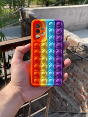 Samsung Galaxy "A52/A52s" Fidget Stress Release Pop-Up Case - Red & Purple