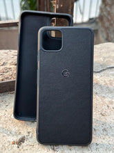 Google Pixel "4XL" Premium Leather Texture Case - Black