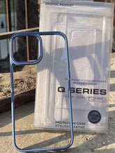 iPhone "12 Pro Max" Q-Series Premium Transparent "Ultra Hybrid" Case - Dark Blue