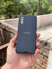 Vivo "S1/V15 (4G)" Tempered Glass "Solid" Case - Black