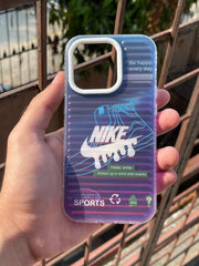 iPhone "14 Pro" Rainbow Translucent Case - Nike