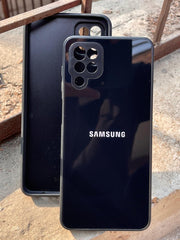 Samsung Galaxy "A12" Tempered Glass "Solid" Case - Black