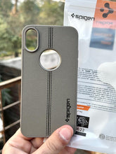 iPhone "X/XS" Spigen Premium Woven Stitched Case - Gray