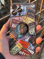 iPhone "13 Pro Max" Silicone "Retro" Edition Case - Number Plate