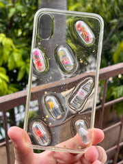 iPhone "X/XS" 3D Translucent Case - Clear Bottle