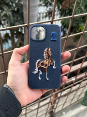 iPhone "15" Polo Embroidered Case - Blue