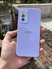 Vivo "V23E" Tempered Glass "Solid" Case - Purple