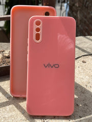 Vivo "S1/V15 (4G)" Tempered Glass "Solid" Case - Pink