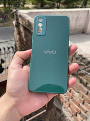 Vivo "Y20" Tempered Glass "Solid" Case - Green