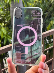 iPhone "XR" Translucent Circuit Case - Green