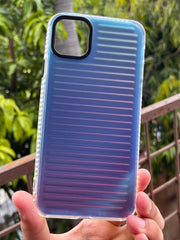 iPhone "11" Rainbow Translucent Case - Blue